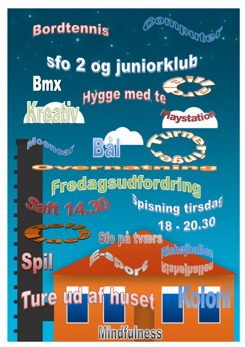 SFO Juniorklub plakat